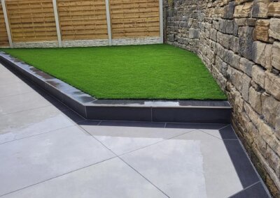 Porcelain Paving and Lawn